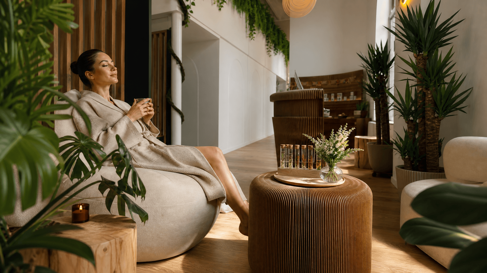 L'espace lounge de Sereniss à Schaerbeek